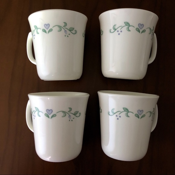 Corning Dining 6 Usa Country Cottage Corelle Mugs Mint Poshmark